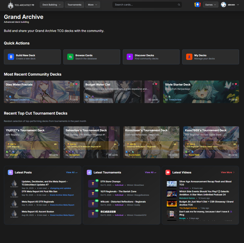 TCG Architect Platform